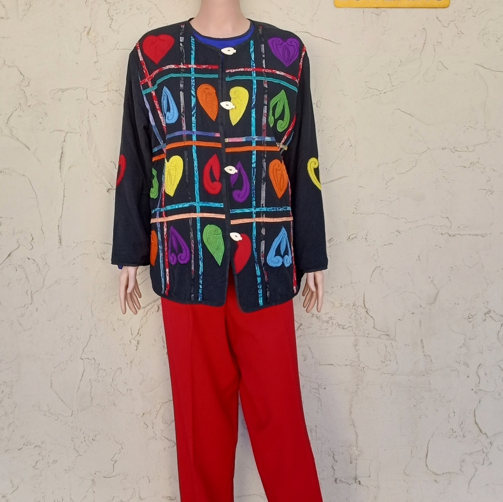 Vintage Patchwork Embroidered Jacket - image 3